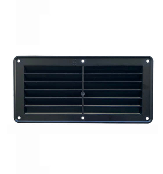 Plastic Louvre Vent 125X260 Blk