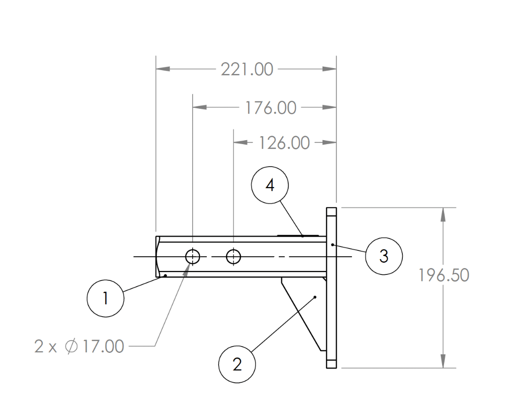 Couple Mate Pintle Towbar Adaptor 8 Hole