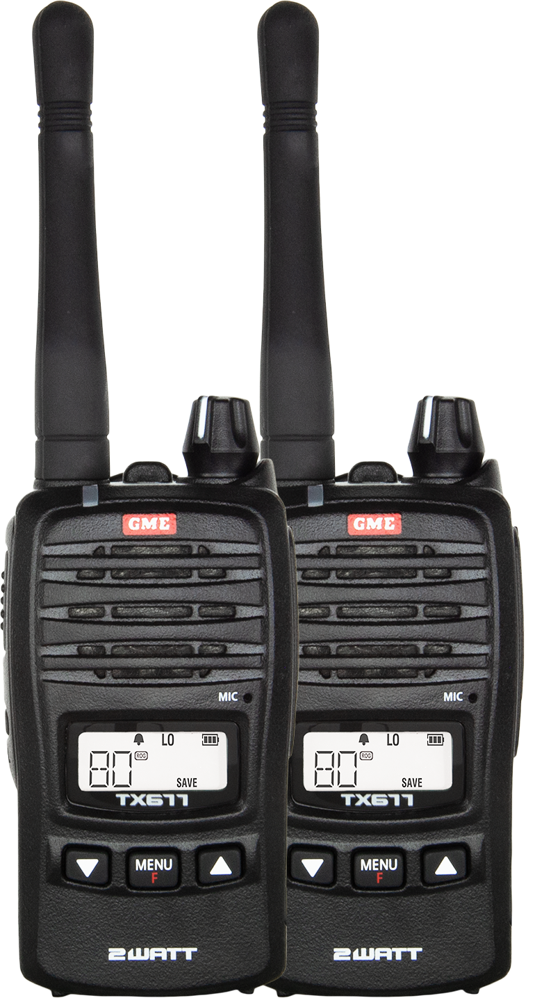 2 Watt Uhf Cb Handheld Twin Pack
