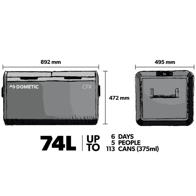 75L PORTABLE FRIDGE/FREEZER