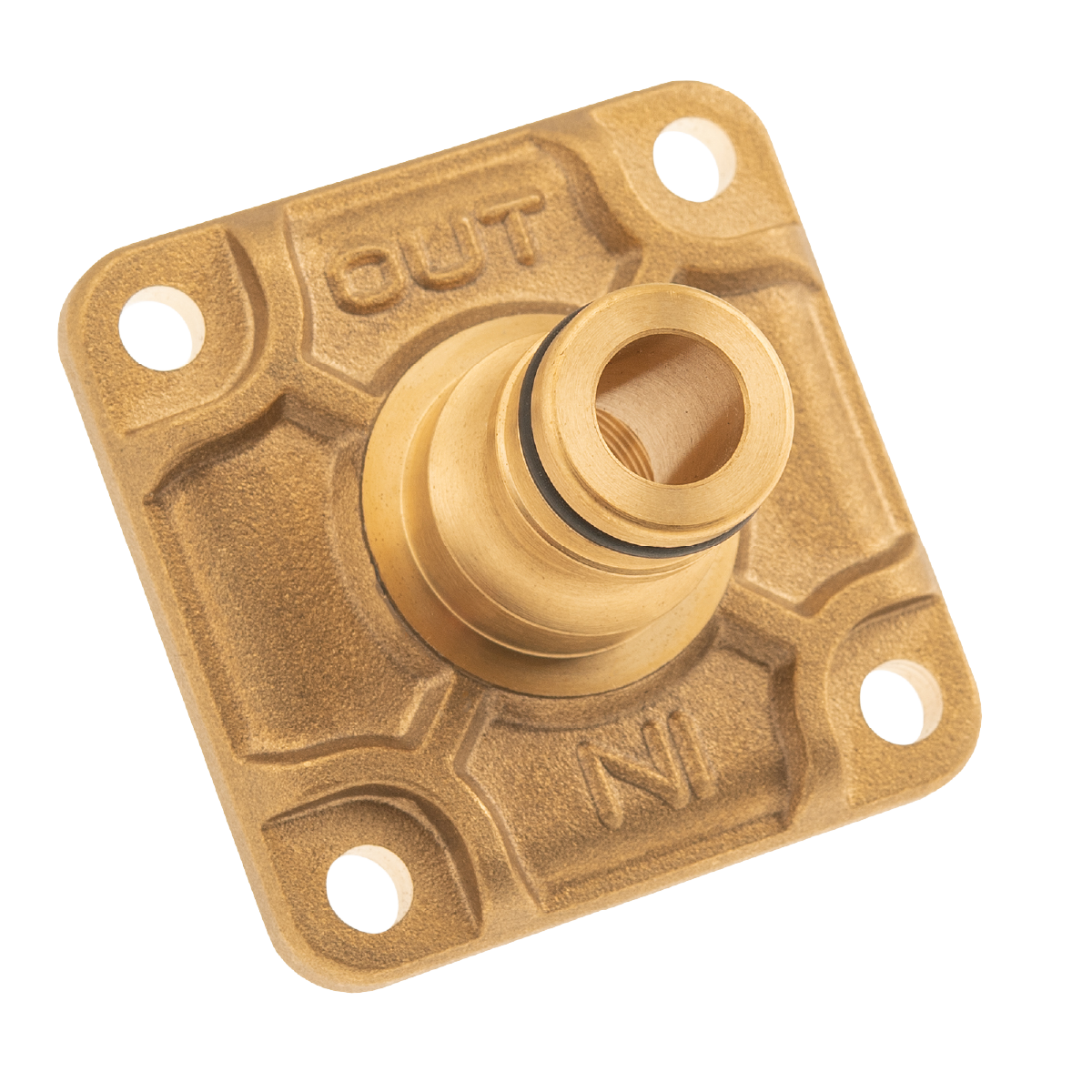 Bulkhead with Hose Barb Fittings and Dust Cap