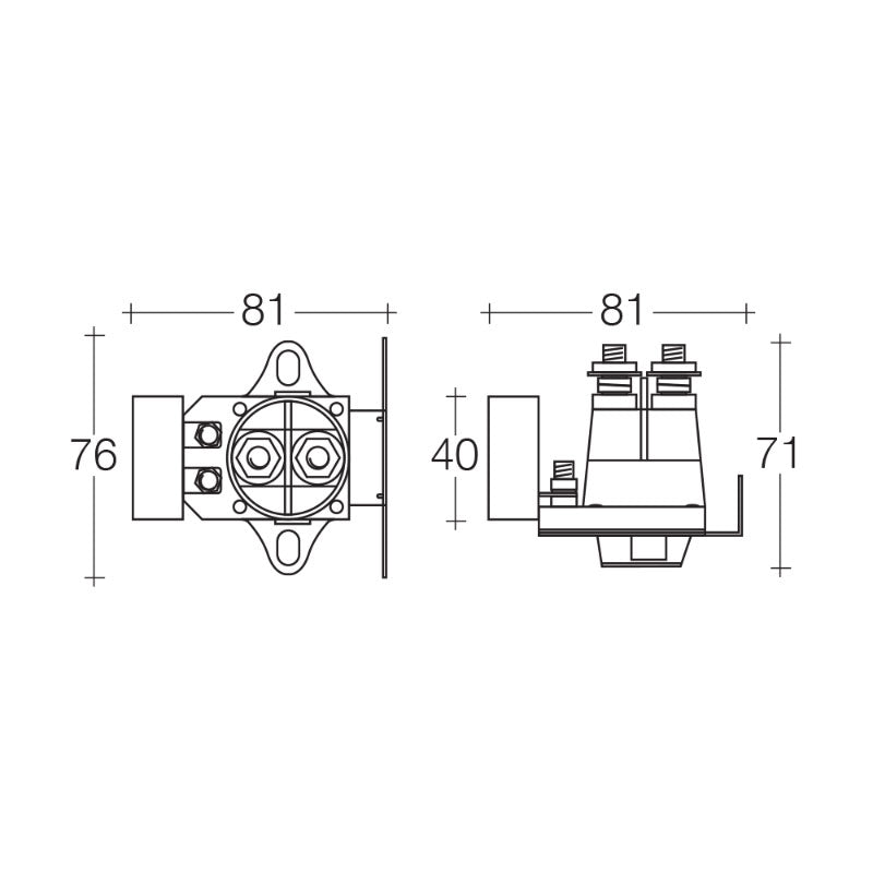 100A 12V VOLTAGE SENSITIVE - Trek Hardware