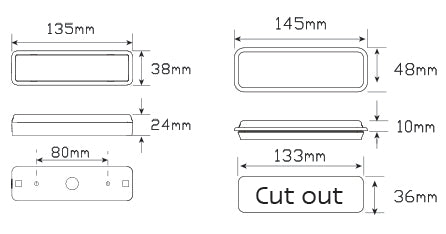 135 Series - Stop/Tail & Indicator Surface Mount