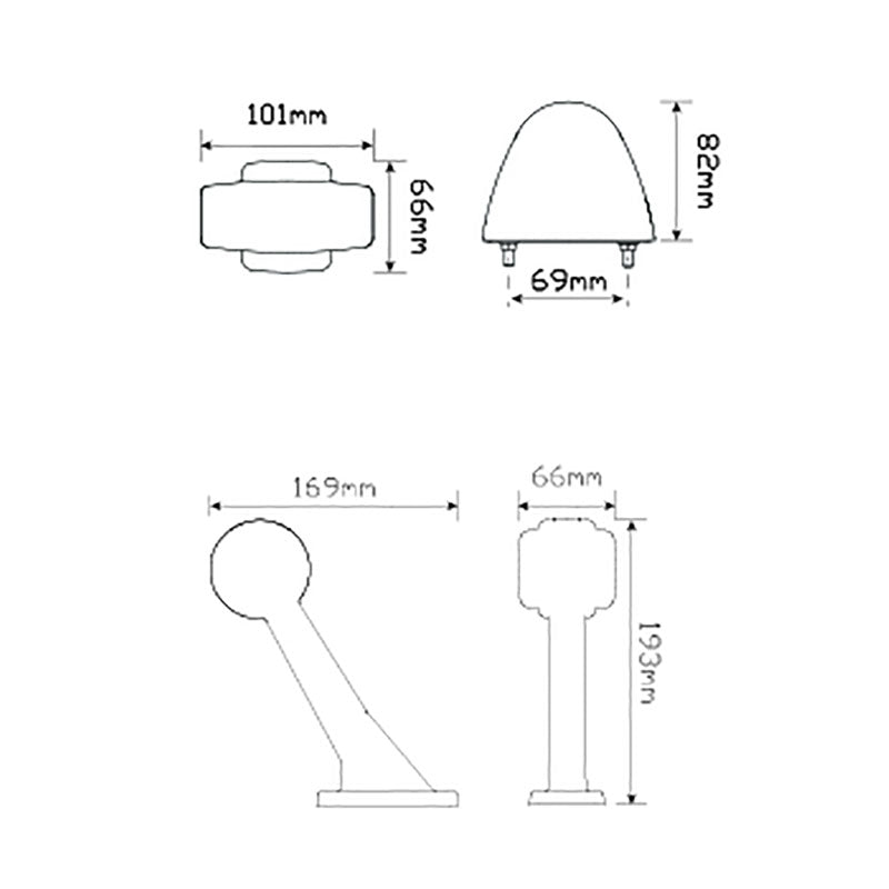 2 FUNCTION SIDE MARKER LAMP - Trek Hardware