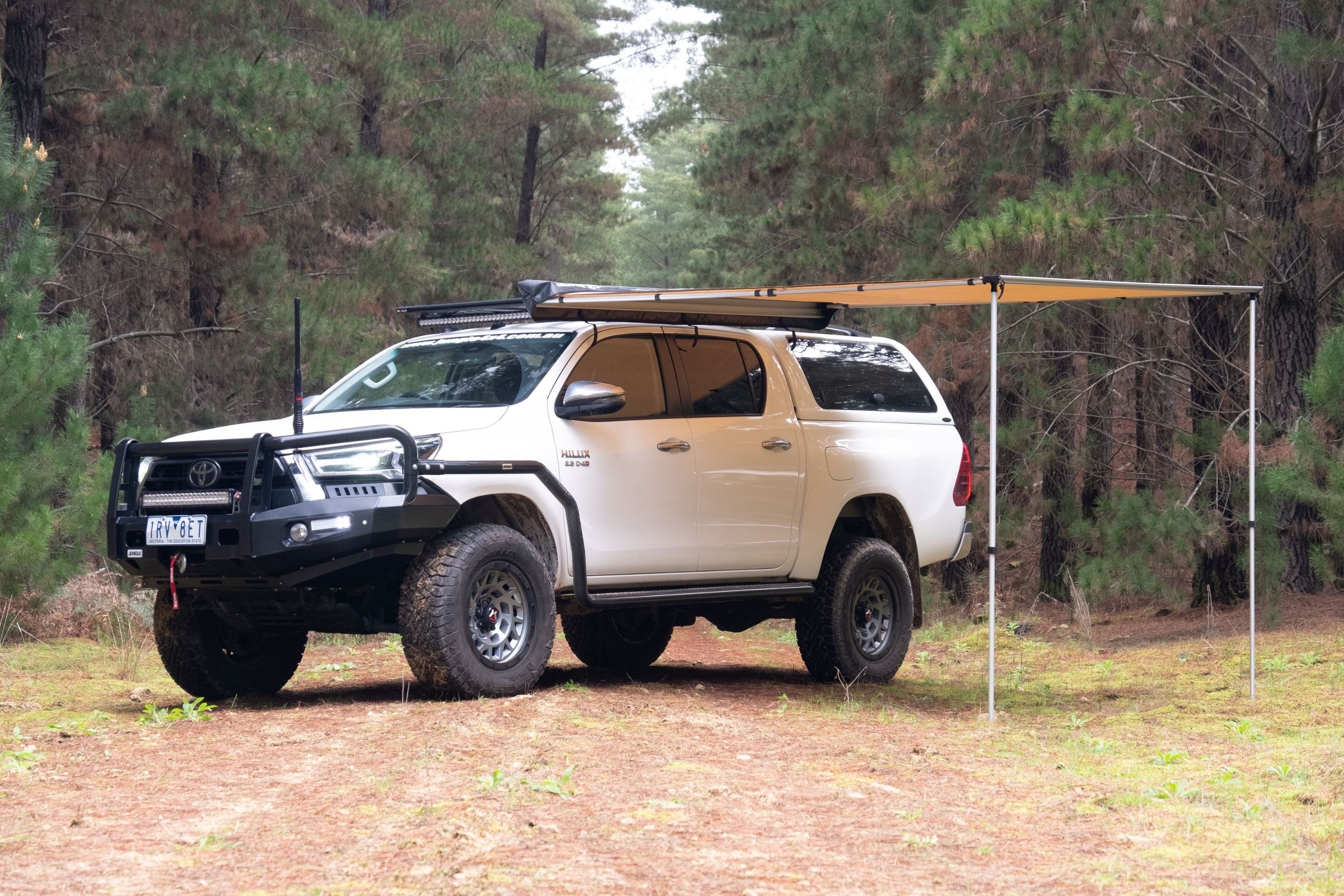 Car side awning