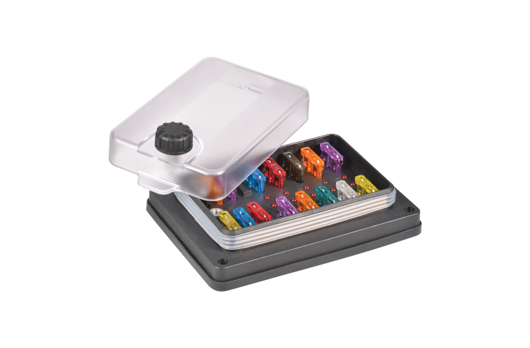 10-WAY WEATHERPROOF STANDARD ATS BLADE FUSE (Blister pack of 1) - Trek Hardware