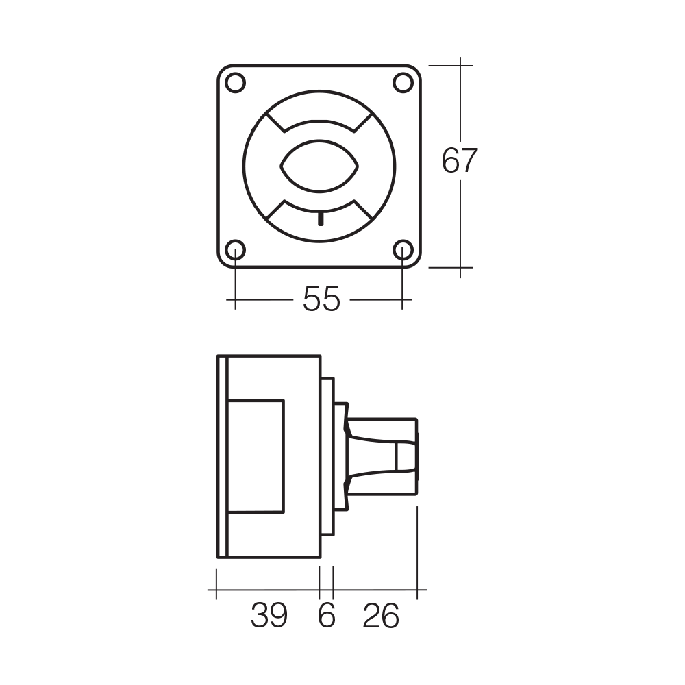 Battery Master Switch Rotary Style