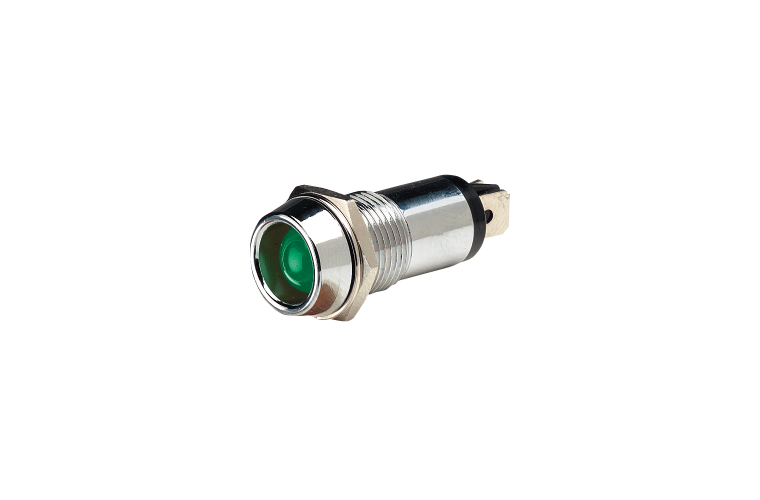 12 Volt Chrome Pilot Lamp - Trek Hardware