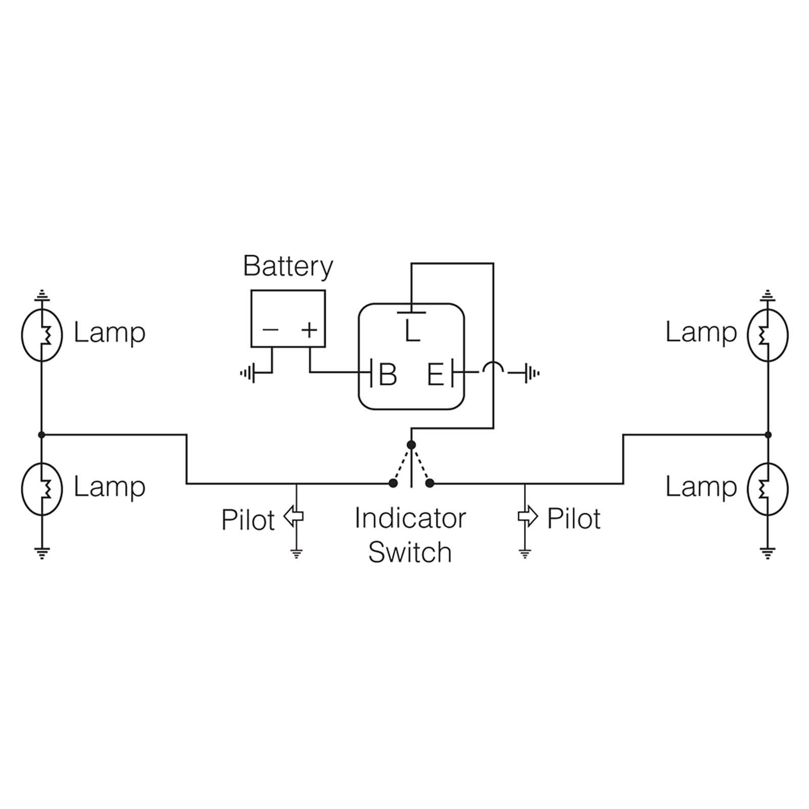 12V 3 PIN ELECTRONIC FLASHER