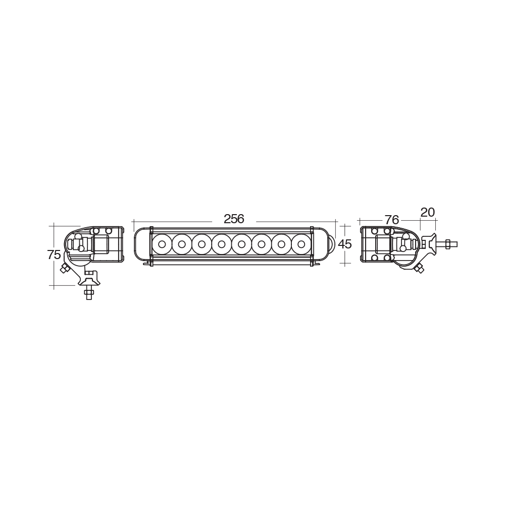 LED Driving Light Bar Spot Beam 3900 Lumens