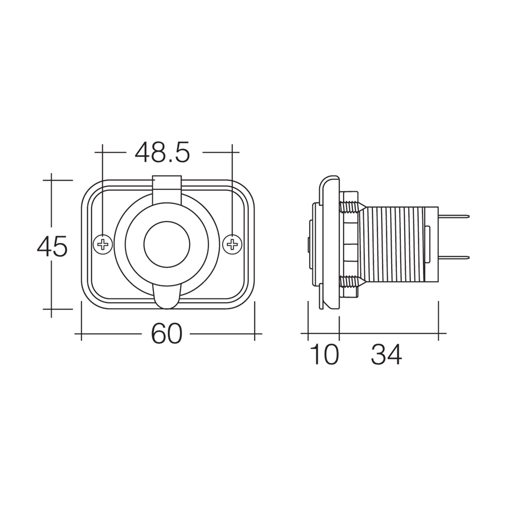 Heavy-Duty Accessory Socket