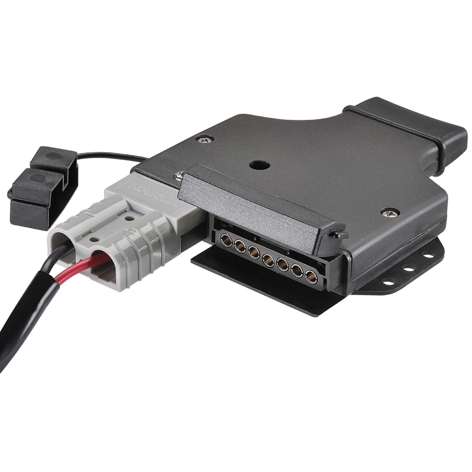 7 PIN FLAT TRAILER SOCKET WITH HEAVY DUTY CONNECTOR