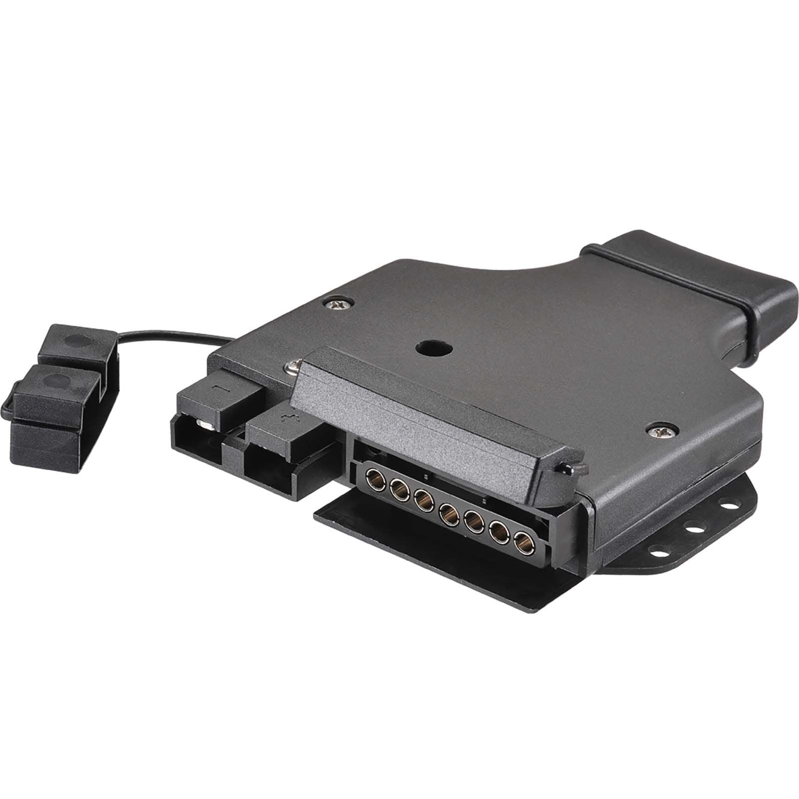 7 PIN FLAT TRAILER SOCKET WITH HEAVY DUTY CONNECTOR