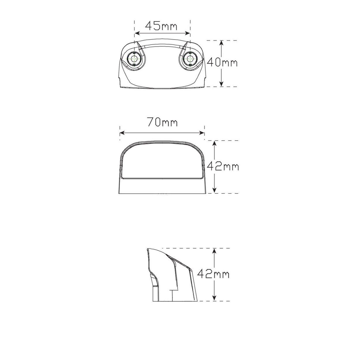 41 SERIES Licence Plate Lamps TO SUIT DT PLUG