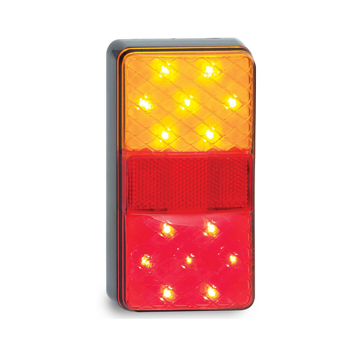 2 X STOP/TAIL/INDICATOR LAMP WITH REFLEX REFLECTOR TO SUIT 12VOLT ONLY