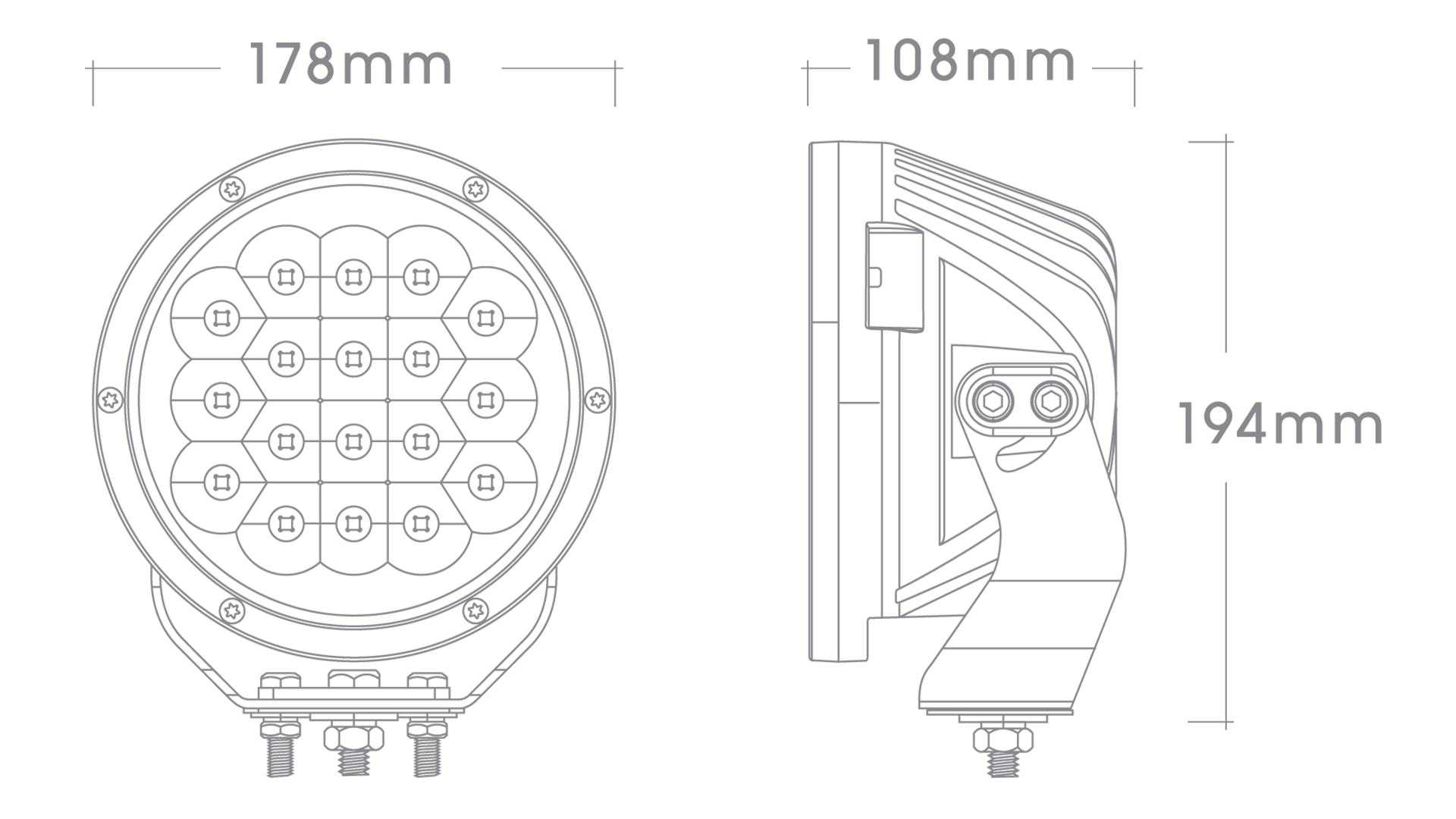 BIG RED 180 DRIVING LAMP