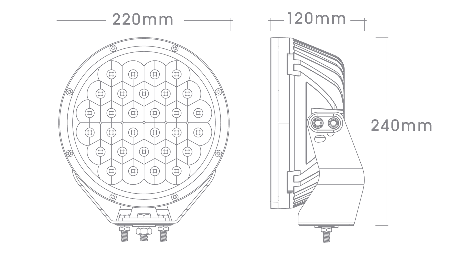 BIG RED 220 DRIVING LAMP