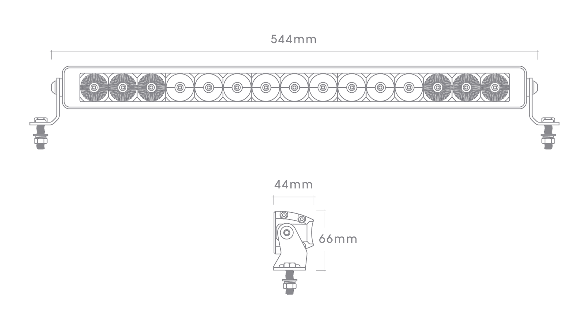 20" BIG RED LIGHT BAR