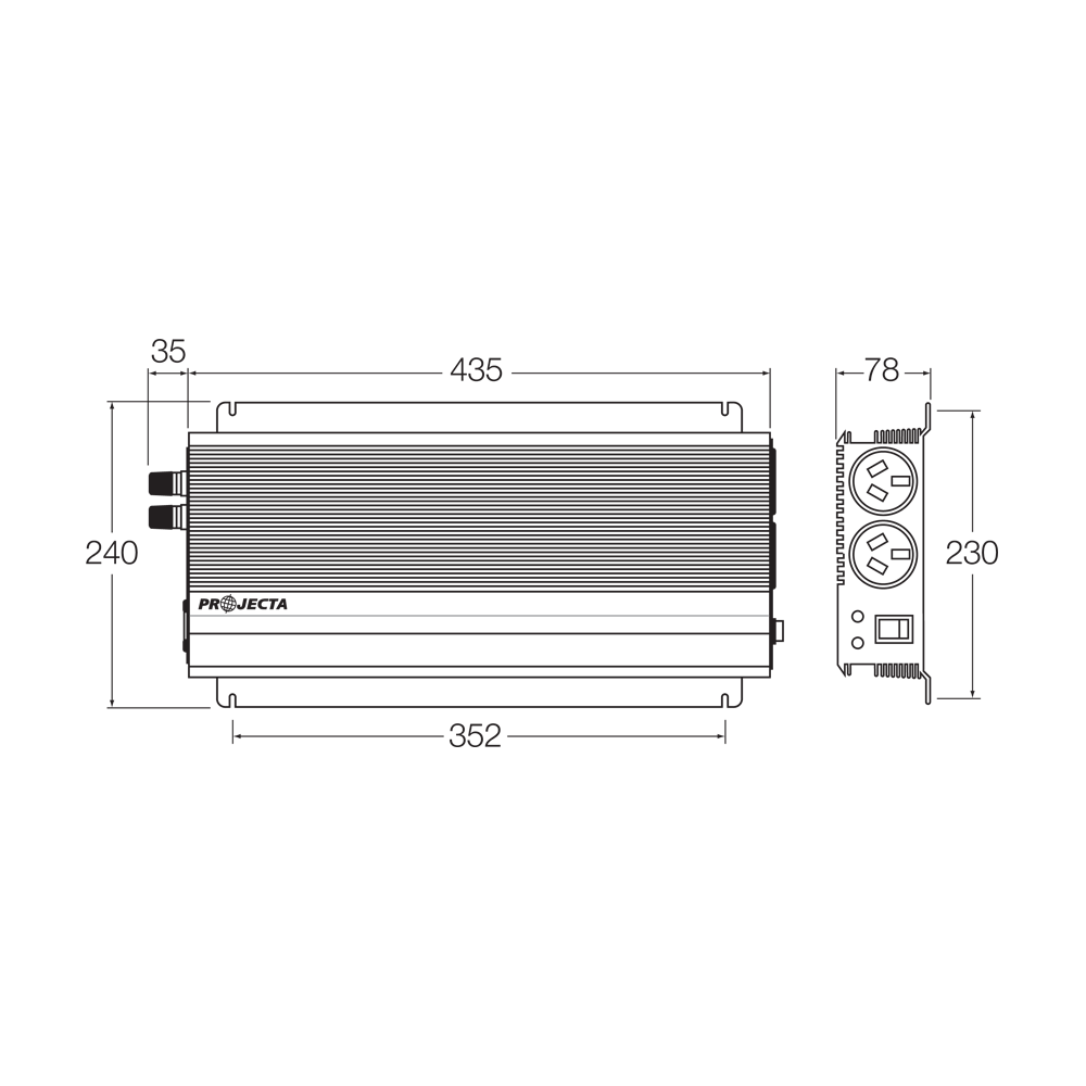 24V 2000W MODIFIED SINE WAVE INVERTER