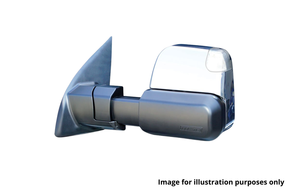 MSA TOWING MIRROR TO SUIT FORD EVEREST BLACKELECTRICINDICATORS-2012-CURRENT