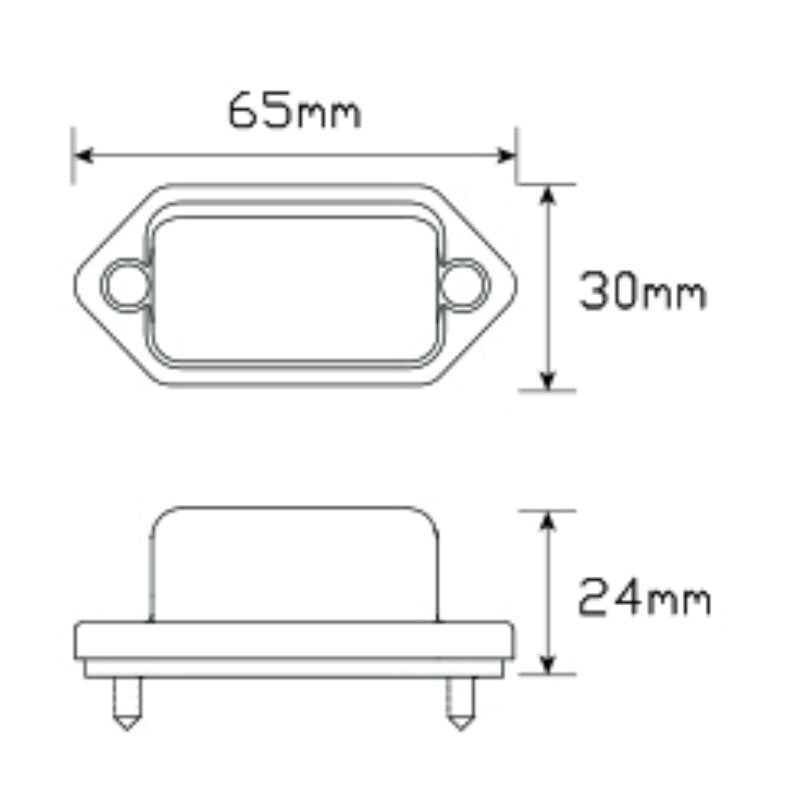 LED Licence Plate Lamp 30 Series