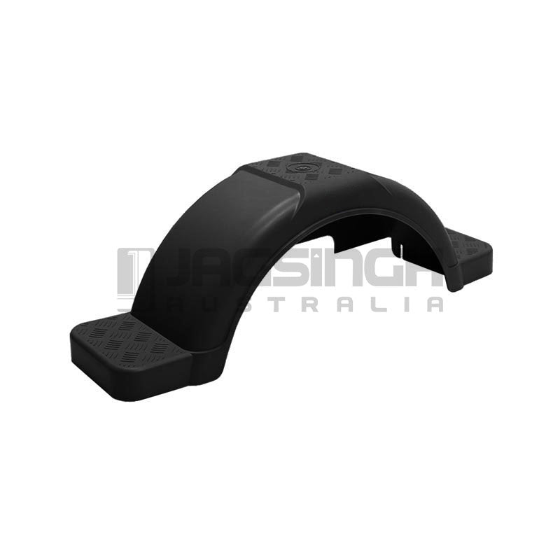 Round Plastic Mudguard With Step