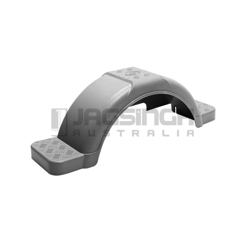 Round Plastic Mudguard With Step