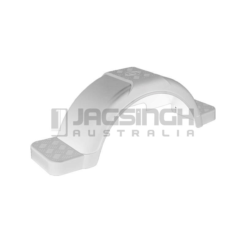 Round Plastic Mudguard With Step