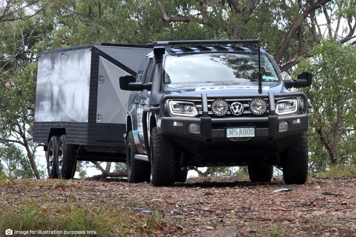 TOYOTA LANDCRUISER LC70-LC79 SERIES – TOWING MIRRORS (BLACK BIG BASE) 1984-CURRENT