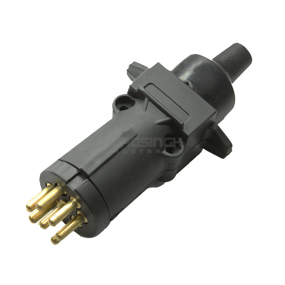 7 Pin Round Plug Slimline Male