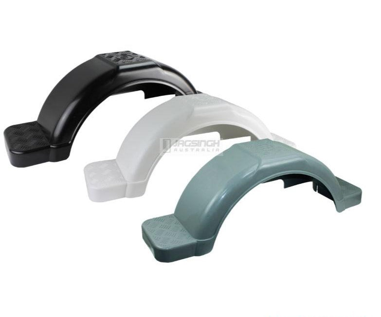 Round Plastic Mudguard With Step