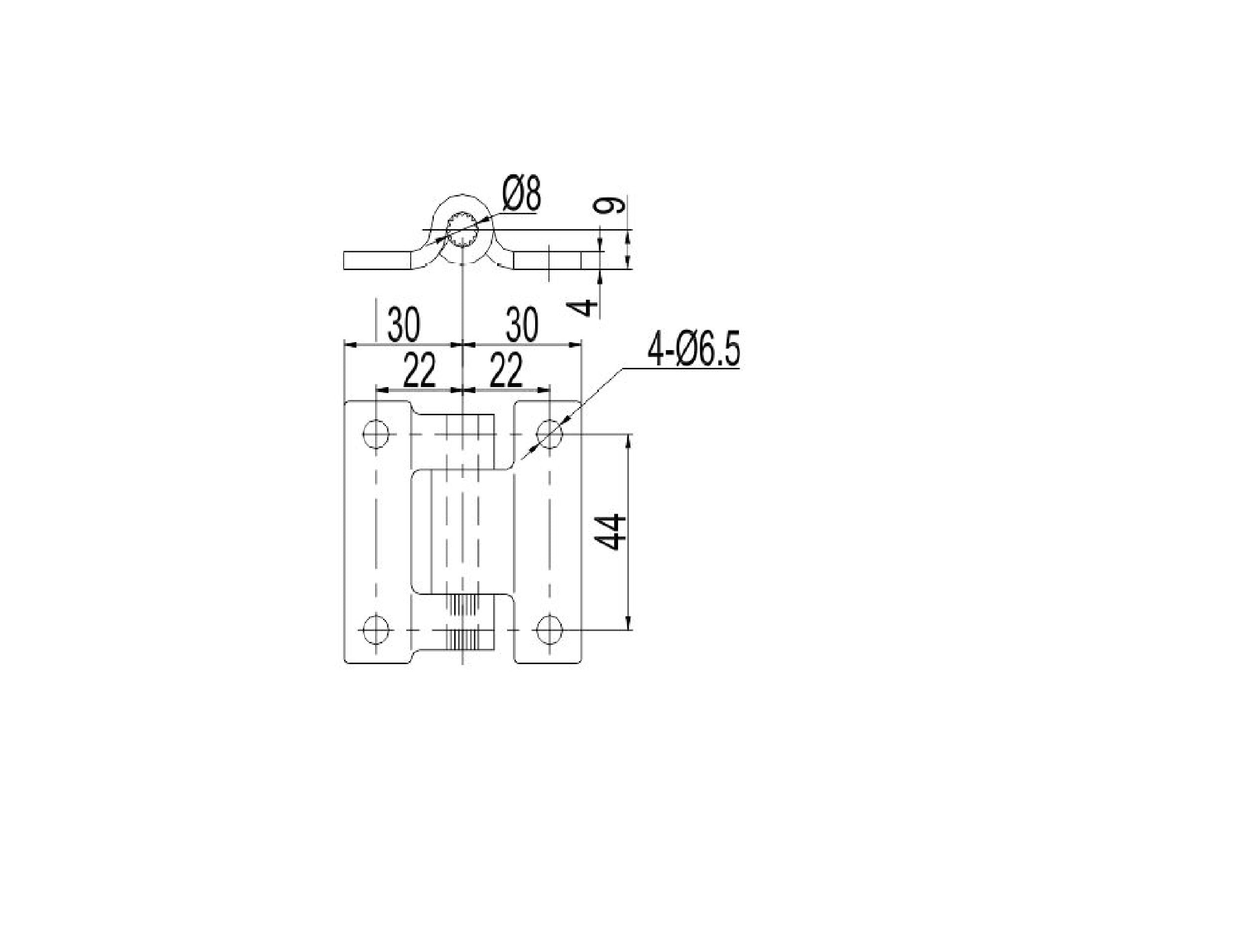 Door hinge 60 Length Stainless Steel