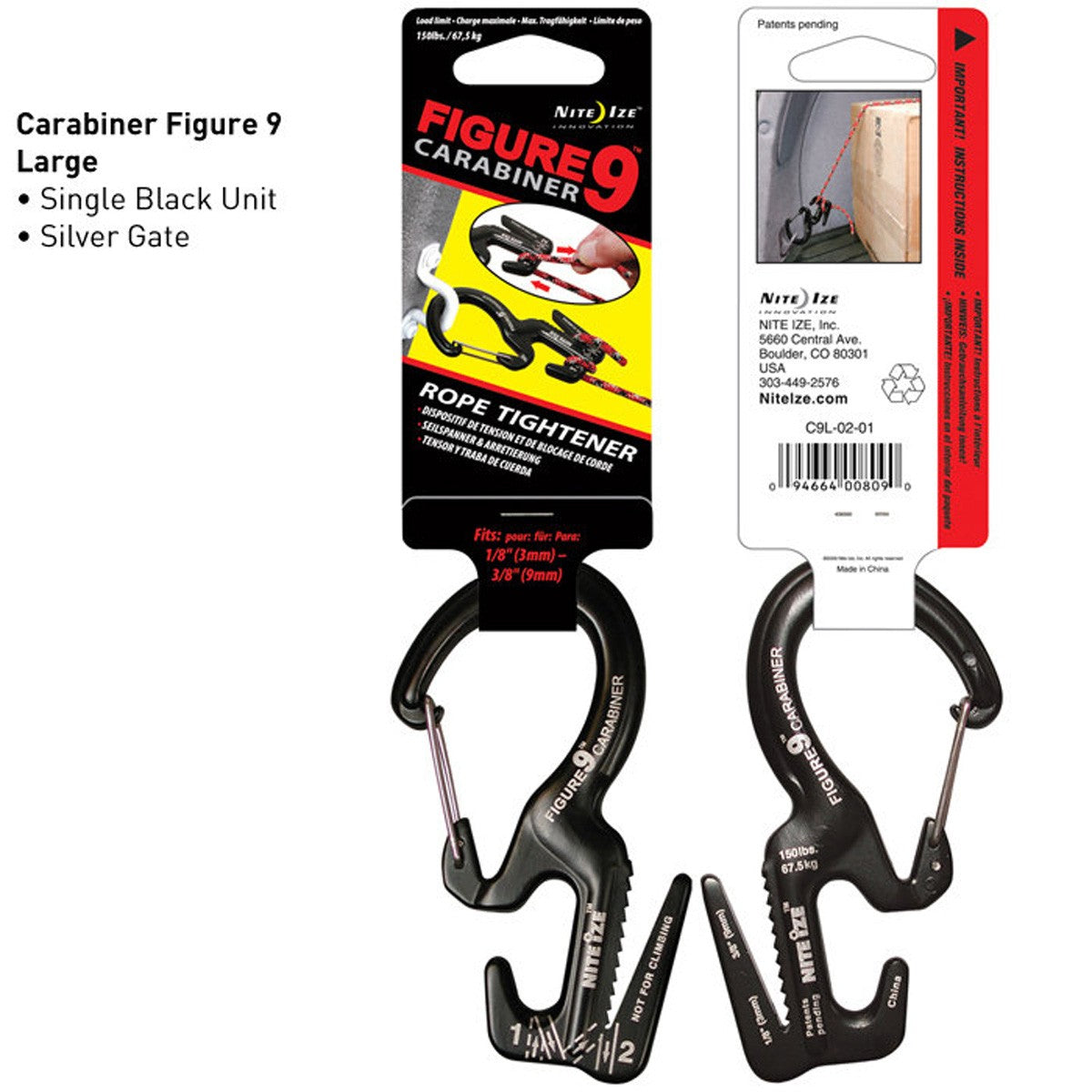 Figure 9 Carabiner - Black