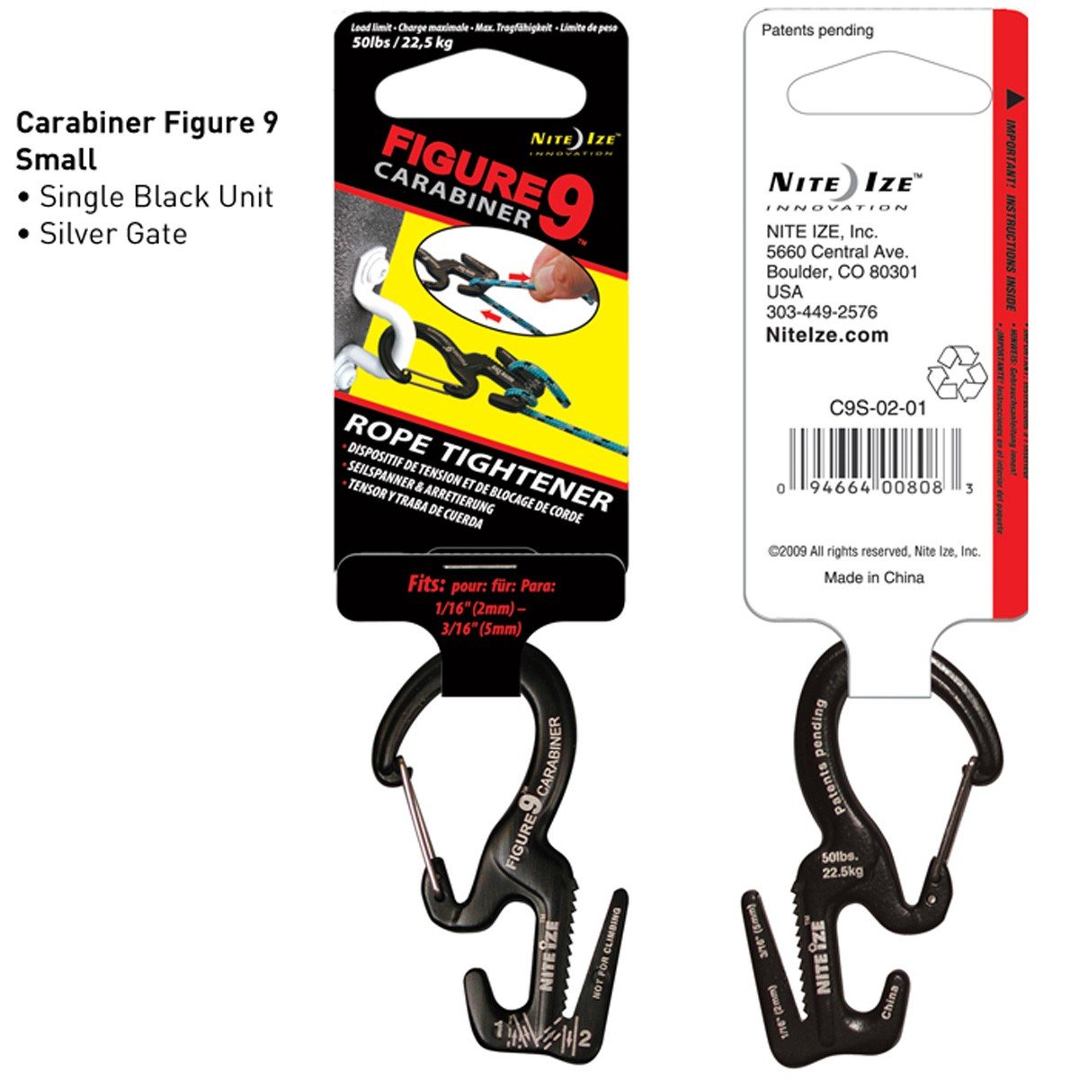 Figure 9 Carabiner - Black