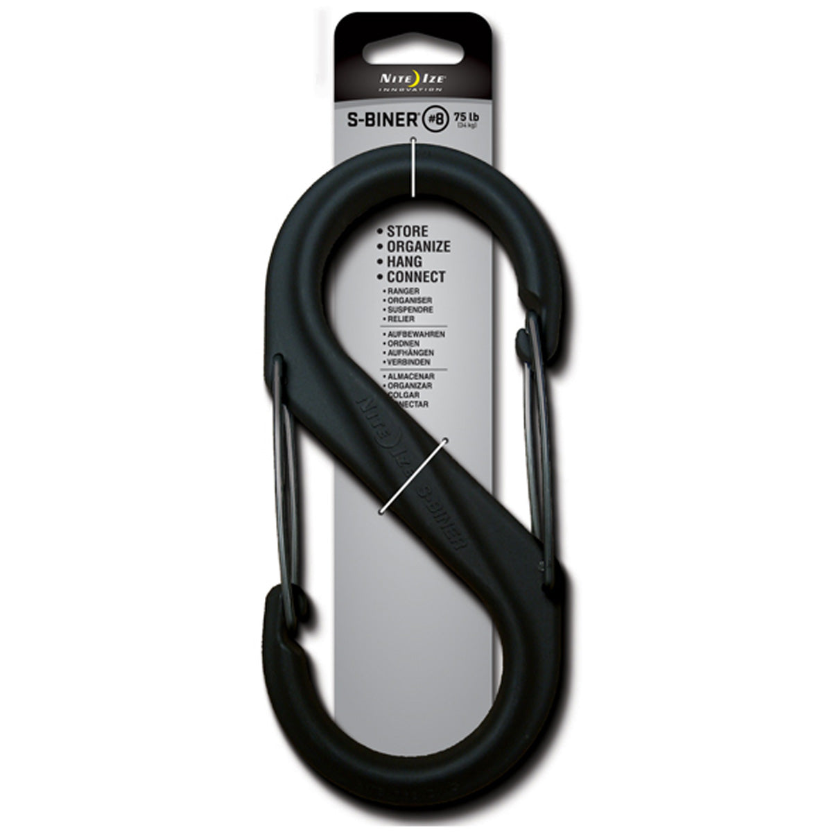 S-Biner Plastic No8 - Black w/Black Gates