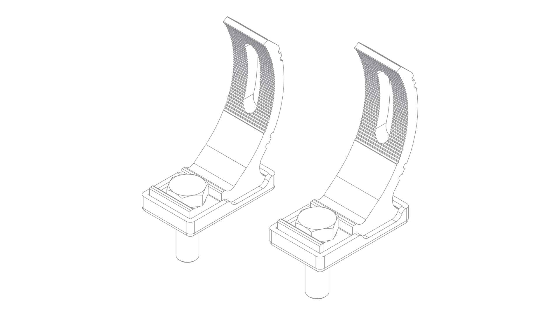 SLIDING BRACKETS - SINGLE ROW