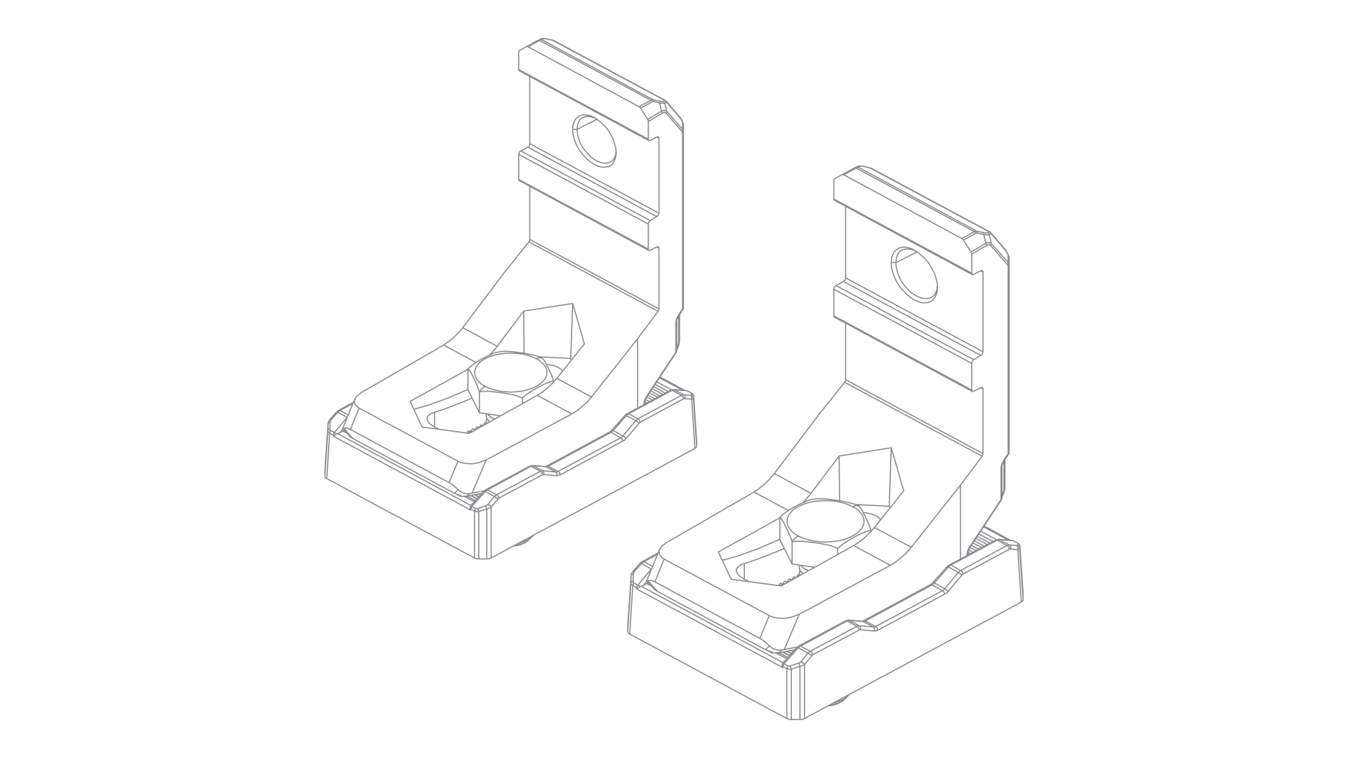 SLIDING BRACKETS - DOUBLE ROW