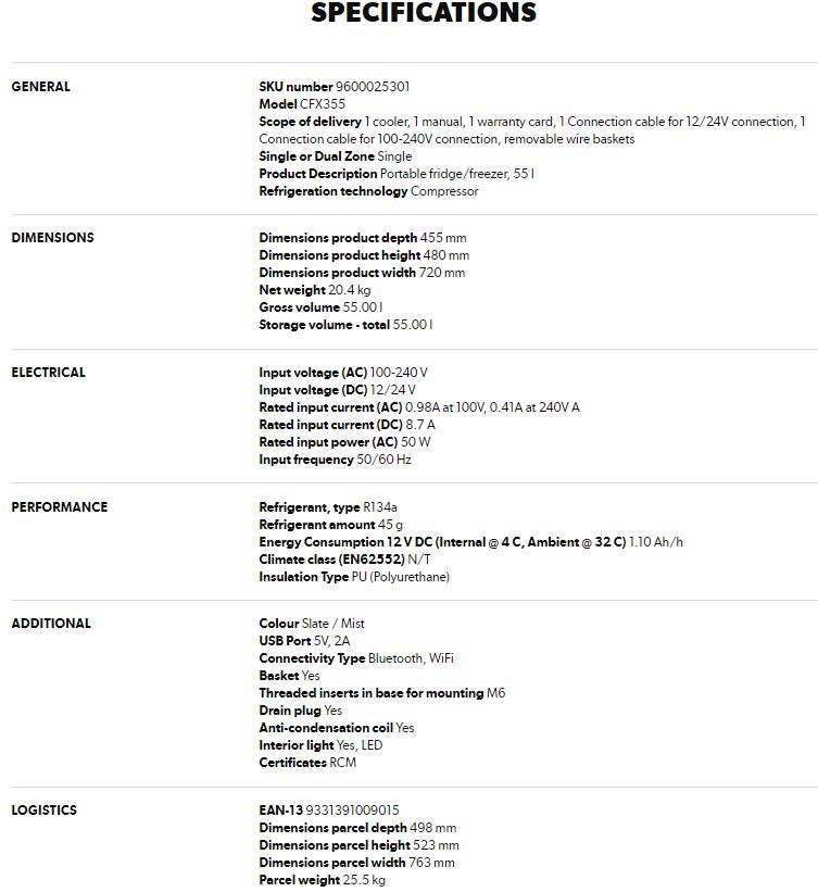 55L PORTABLE FRIDGE/FREEZER
