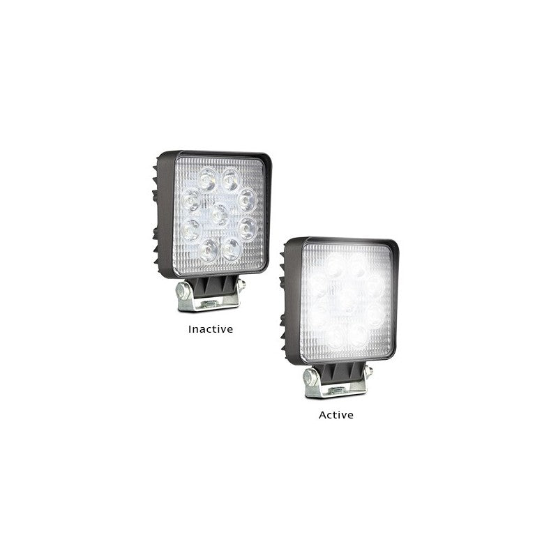 HIGH POWERED FLOOD LAMP 27 WATT 1080 EFFECTIVE LUMENS BLACK POWDER COATED