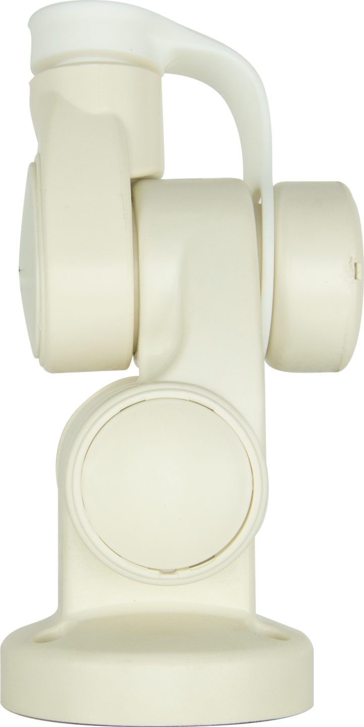 DOUBLE SWIVEL ROUND ANTENNA BASE - SUIT AW36XX WHIPS - WHITE