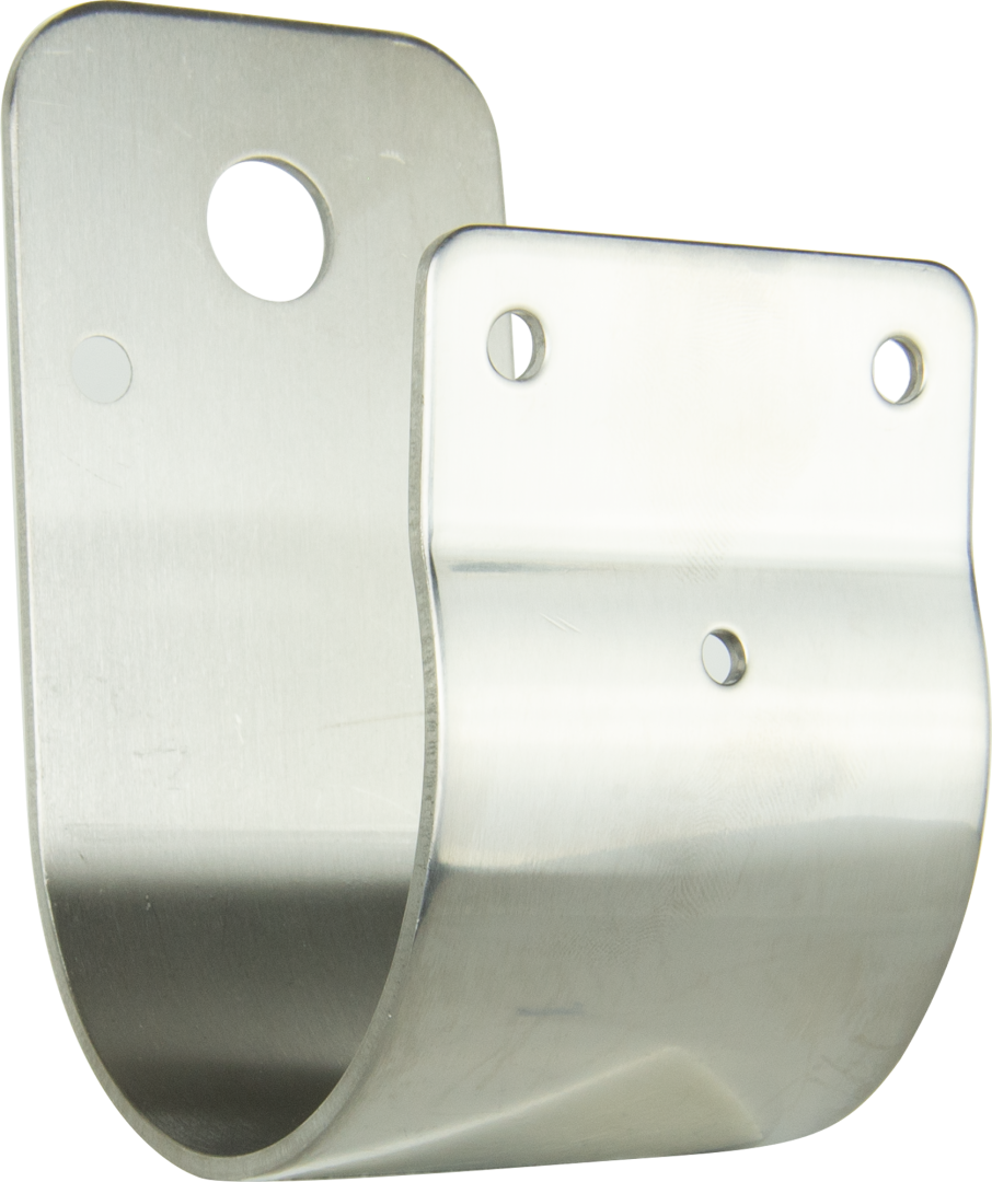 76MM WRAP-AROUND BULLBAR BRACKET - STAINLESS STEEL