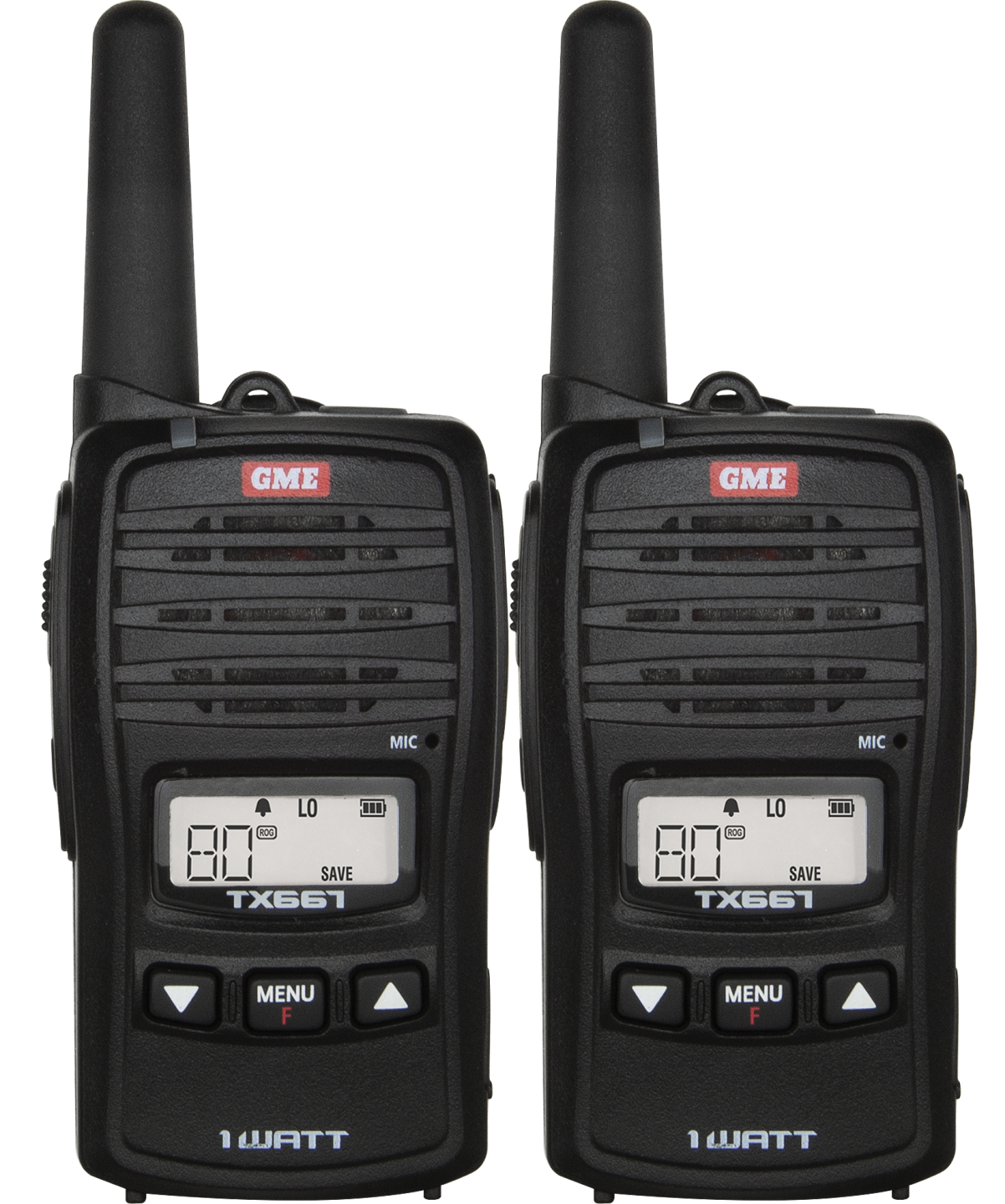 1 WATT UHF CB HANDHELD RADIO - TWIN PACK - Trek Hardware