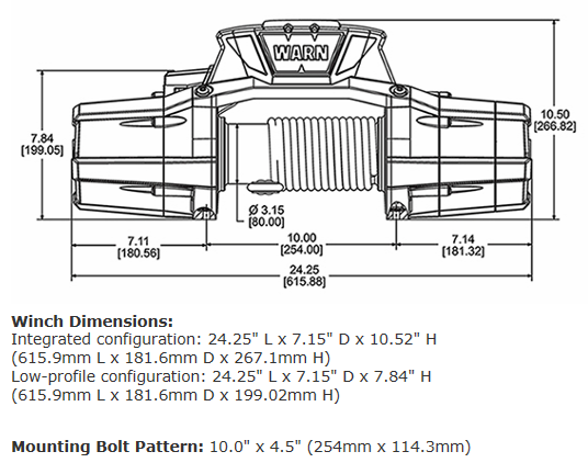 ZEON 12-S PLATINUM WINCH - 95960