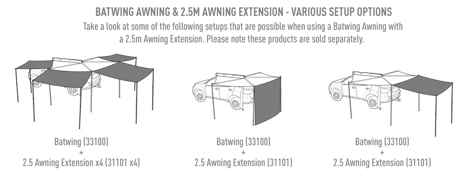 BATWING/SUNSEEKER AWNING EXTENSION