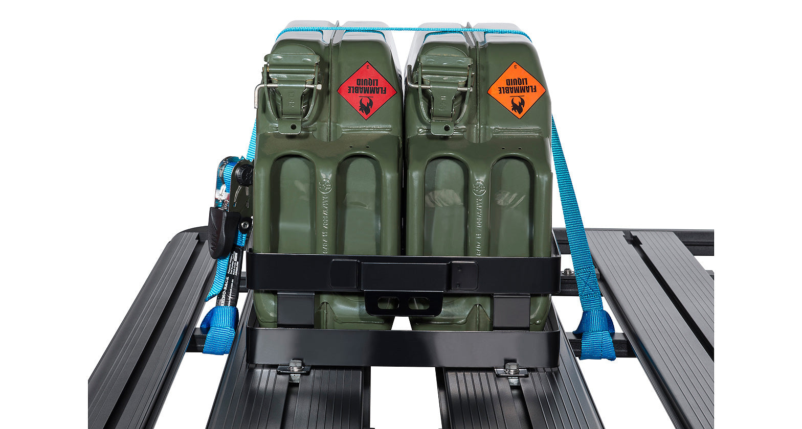 DOUBLE HORIZONTAL JERRY CAN HOLDER