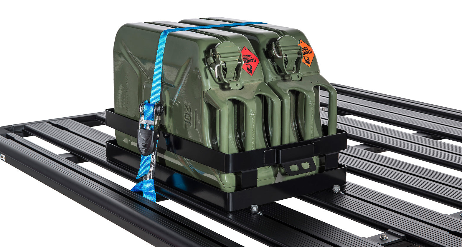 DOUBLE HORIZONTAL JERRY CAN HOLDER