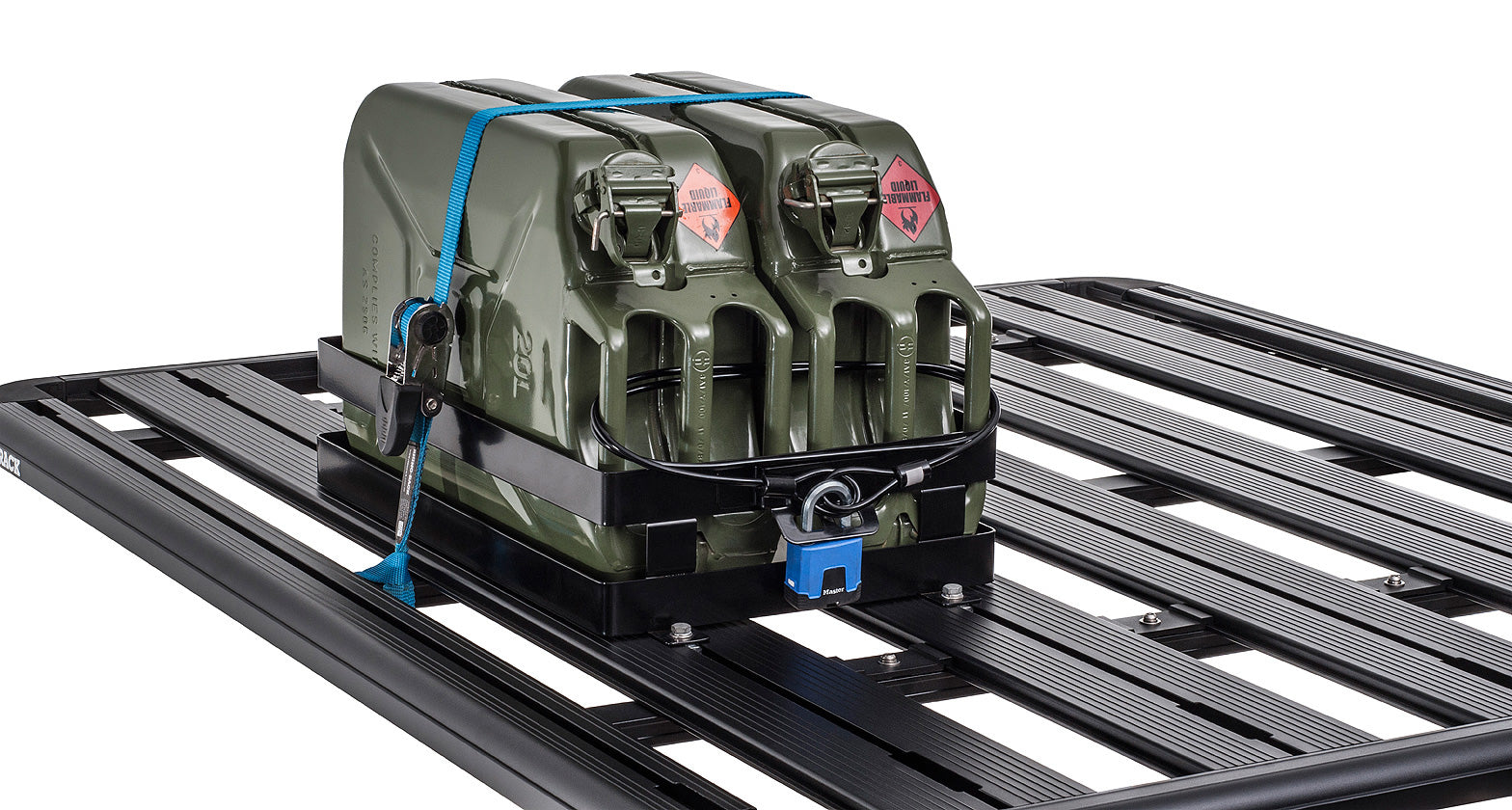 DOUBLE HORIZONTAL JERRY CAN HOLDER