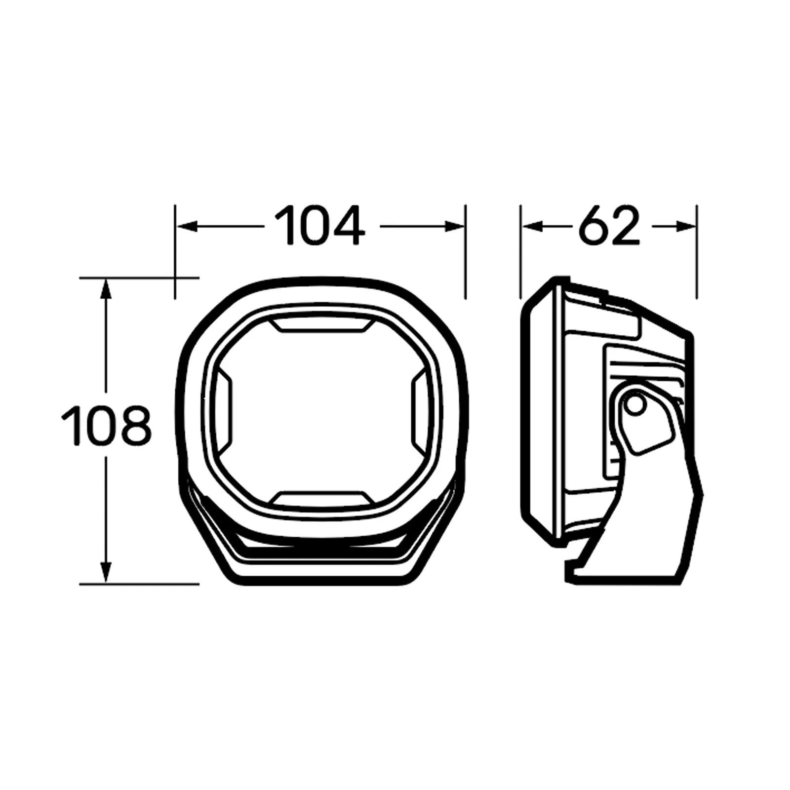 12/24V 4" EX2 DRIVING LIGHT (Single)