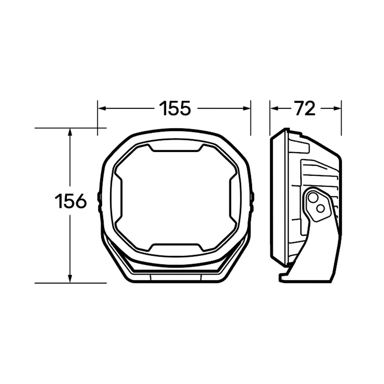 12/24V 6" EX2 DRIVING LIGHT (Single)