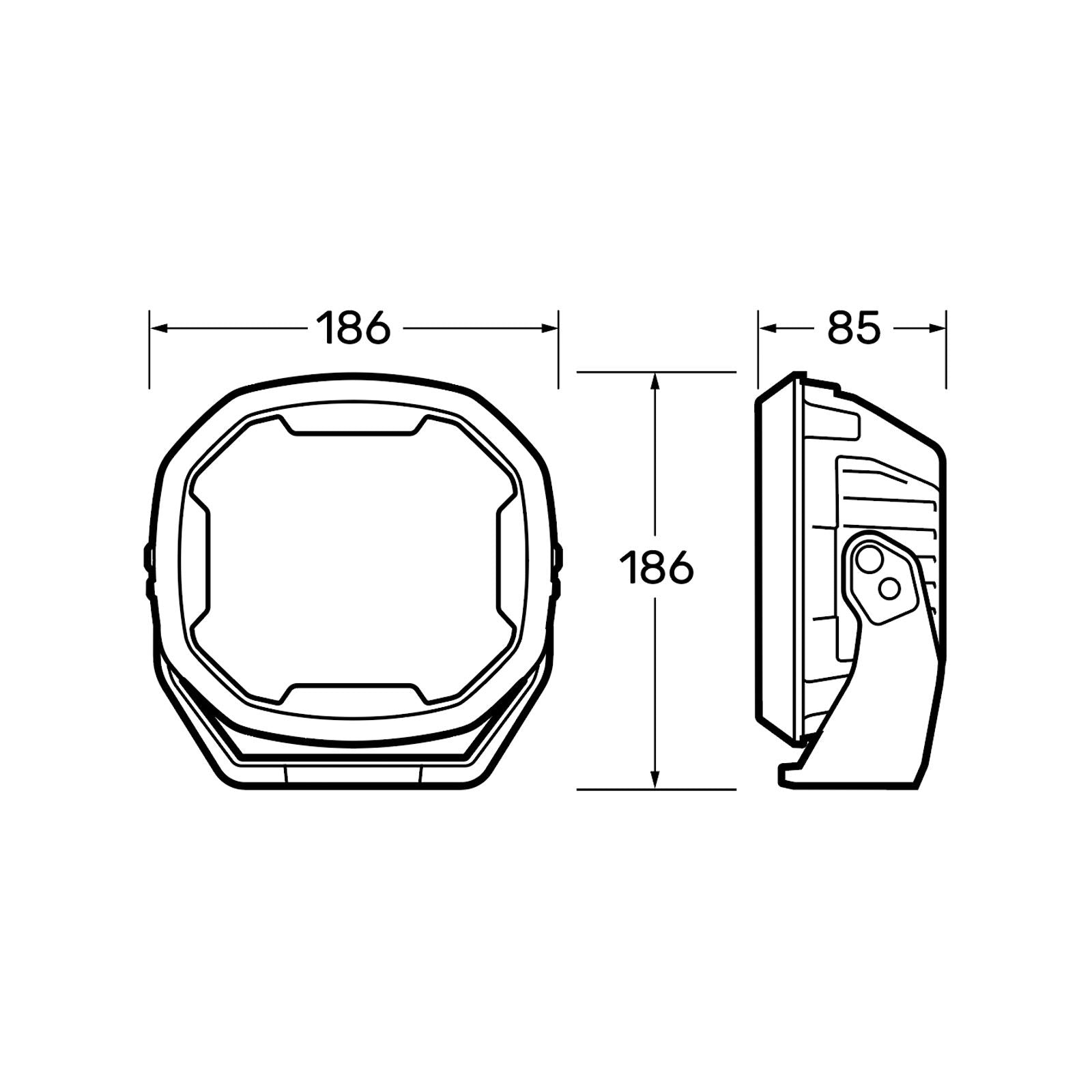 12/24V 7" EX2 DRIVING LIGHT KIT (PAIR)